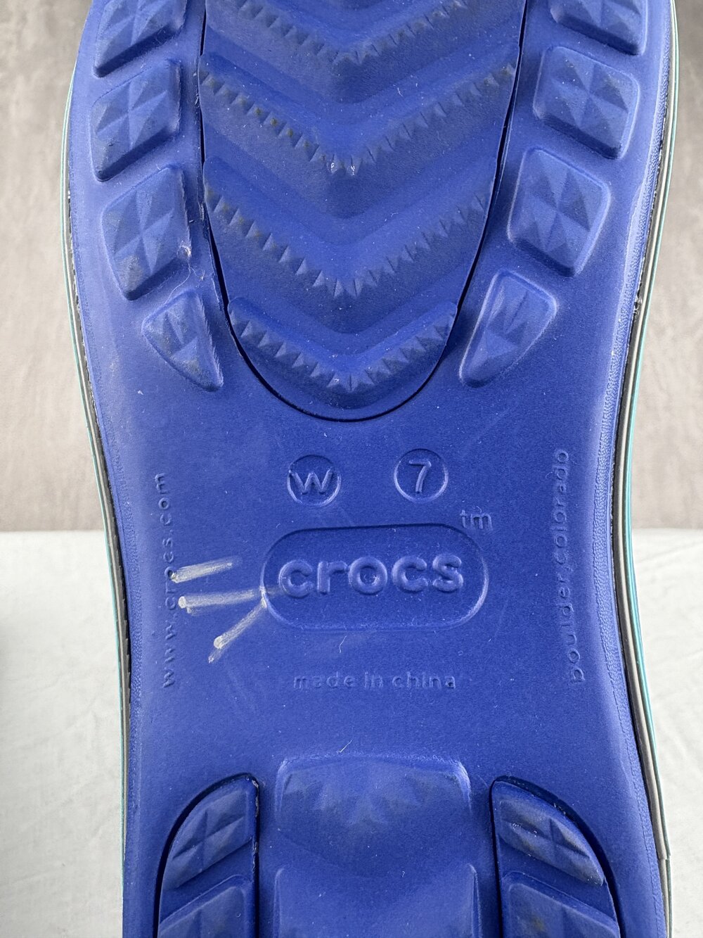 Crocs Women's Waterproof Rain Boots Size 7 Blue Short Boot - Picture 4 of 8